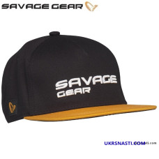 Кепка Savage Gear Flat Peak 3D Logo Cap One Black Ink